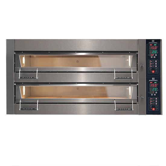 Four électrique boulangerie pour 5+5 plateaux 60x40 cm h=18 cm avec vapeur, contrôle digital