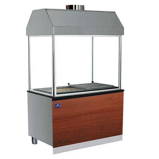 charbon de bois 1800 mm avec auvent sur armoire avec tiroir à charbon