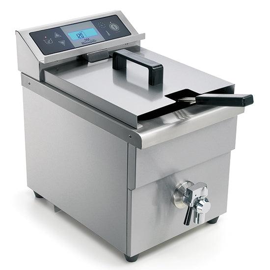 Friteuse à induction avec robinet de vidange, capacité d'huile 8 litres