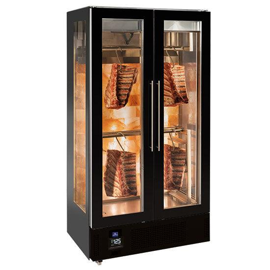 Présentoir mural de maturation de la viande avec 2 portes et contrôle de l'humidité