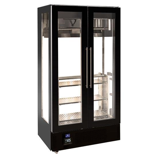 Présentoir de maturation de la viande à île avec 2 portes et Écran de l'humidité