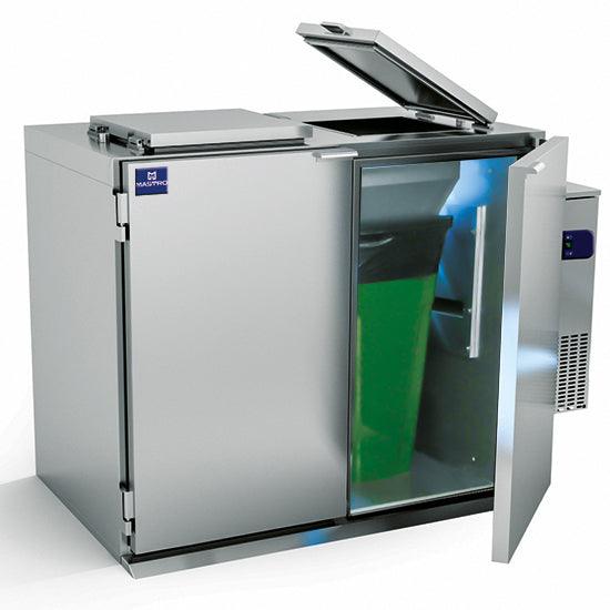 Refroidisseur de déchets, 2x 120/ 240 litres, avec groupe à droite et kit d'hiver