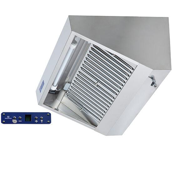 hotte murale Snack avec moteur, éclairage et regulateur de vitesse, 1200x1100 mm