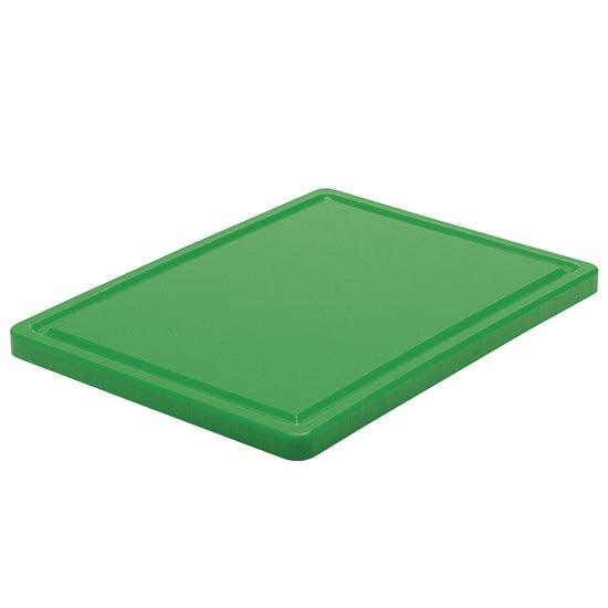 planche à découper en vert pour légumes avec rainure, 500x300 mm