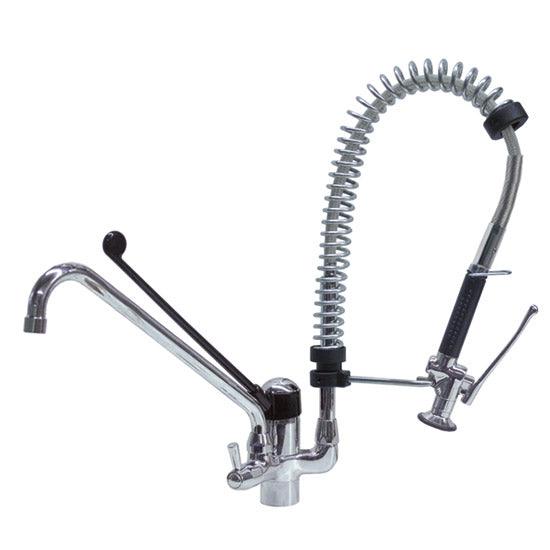 Douche vaisselle avec mitigeur monotrou à levier unique levier long - 1/2"