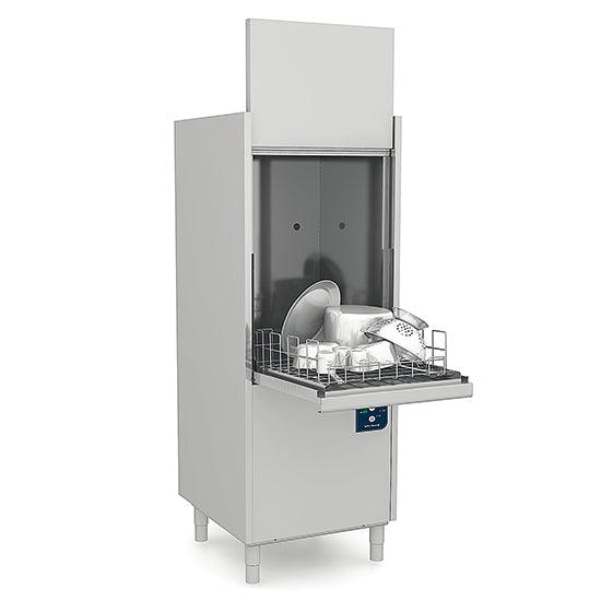 Lave-batterie électronique avec doseur de détergent et pompe de décharge, panier 56x63 cm, h=60 cm
