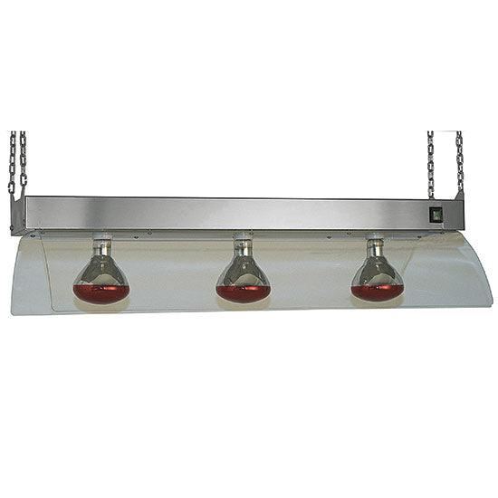 lampes infrarouges sur châssis suspendu en inox, 3x GN 1/1