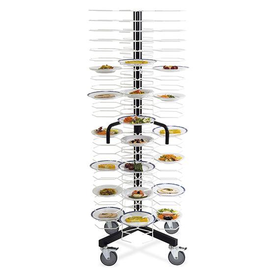 colonne porte-assiettes sur roues, capacité 96 assiettes ø 240-310 mm