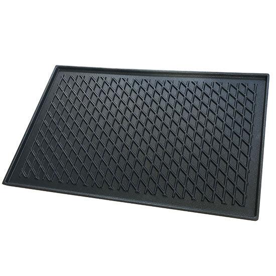Plaque réversible BBQ/ Grill GN 1/1 en fonte,  rainurée/lisse