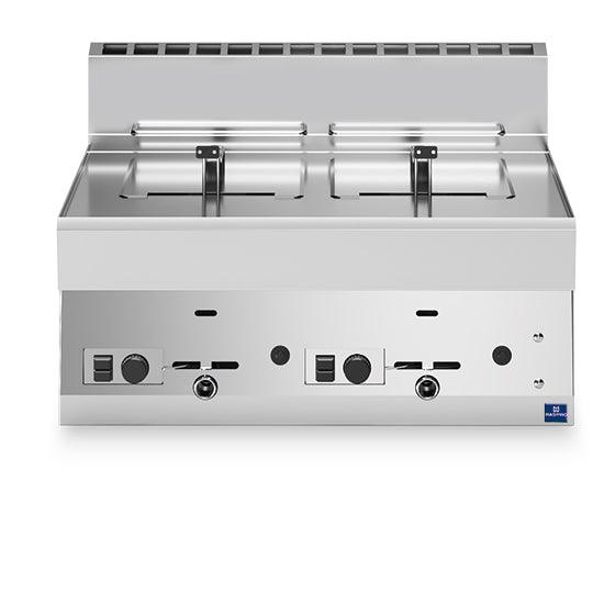 Friteuse gaz de table, 8+8 litres