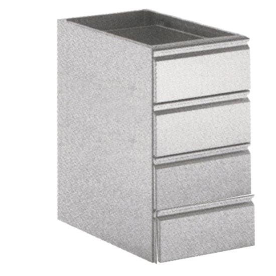 bloc tiroir quadruple, 400x540 mm