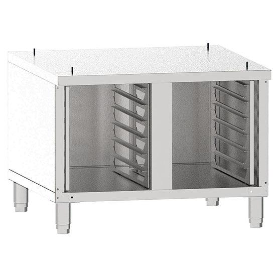 Support avec guides pour fours mixte à gaz 6x et 10x GN 1/1, fermé sur 3 côtés