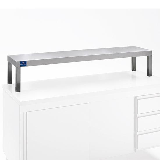 tablette de service, tablette 1 niveau, côtes ouverts, 1000x350 mm