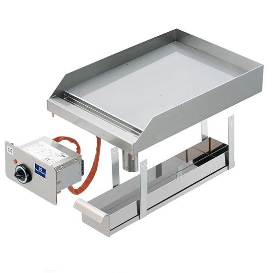 plaque grillades électrique intégrée, plaque lisse