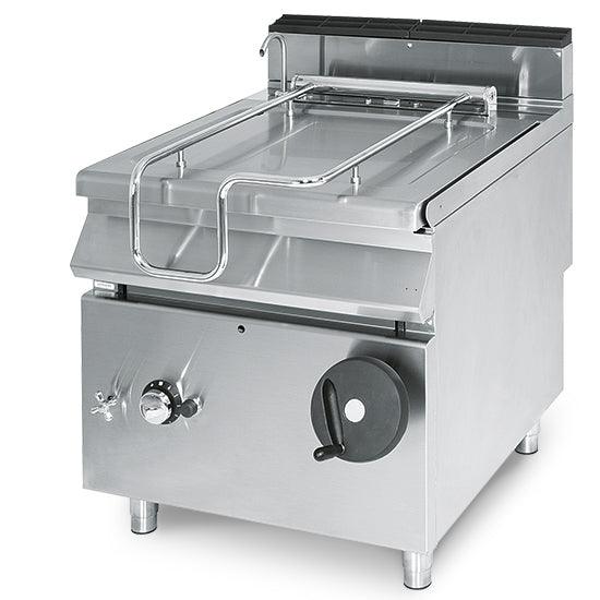 Sauteuse basculante gaz, capacité 60 litres, avec cuve en inox