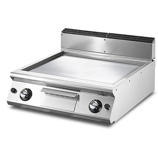 Fry-top gaz, top, plaque lisse
