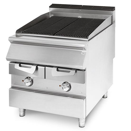 Grillade électrique, zone de cuisson en fonte, viande/poisson