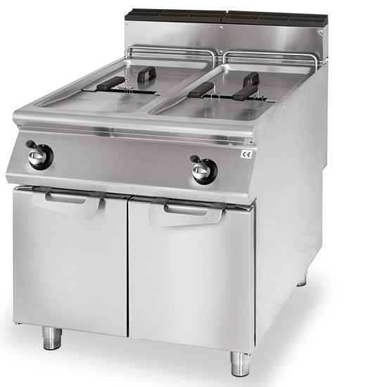 Friteuse gaz, capacité 2x 13 litres