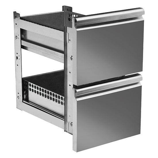 kit de tiroirs 2x 1/2 pour tables réfrigérées avec profondeur 600 mm