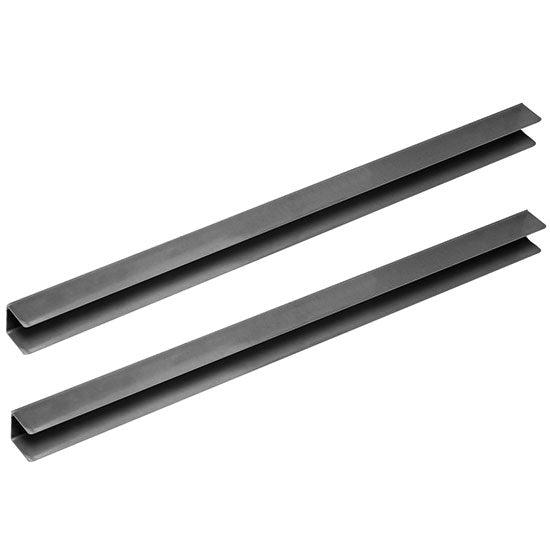 paire de glissières en inox pour tables réfrigérées p=600 mm