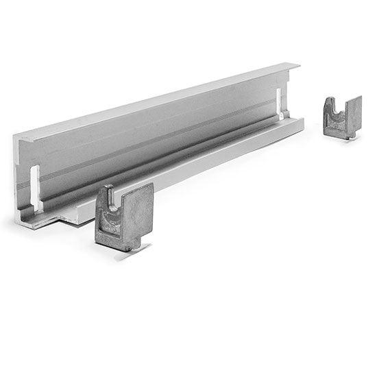 Rail d'assemblage angulaire pour rayonnage en aluminium p=370 mm