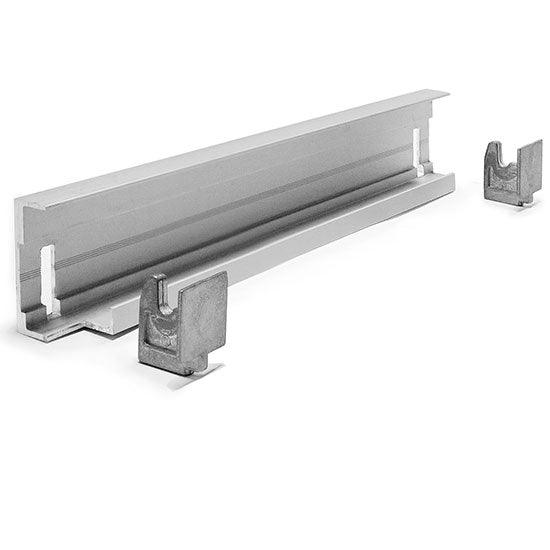 Rail d'assemblage angulaire pour rayonnage en aluminium p=560 mm