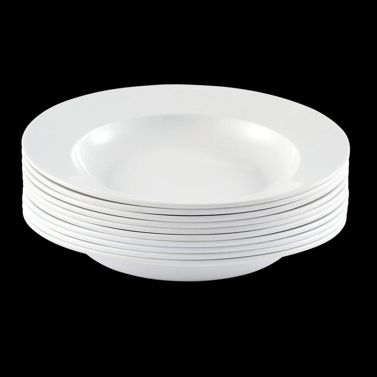 Assiettes - lot de 10 - blanc - FRANCE CHR