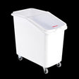 Bac à ingrédients 100 L + couvercle + 4 roues - chape inox - FRANCE CHR