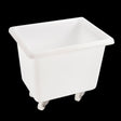 Bac grand volume 100 L - 4 roues pivotantes dont 2 avec freins - blanc - FRANCE CHR