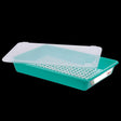 Bac plat 8 L HACCP vert + couvercle + grille - FRANCE CHR
