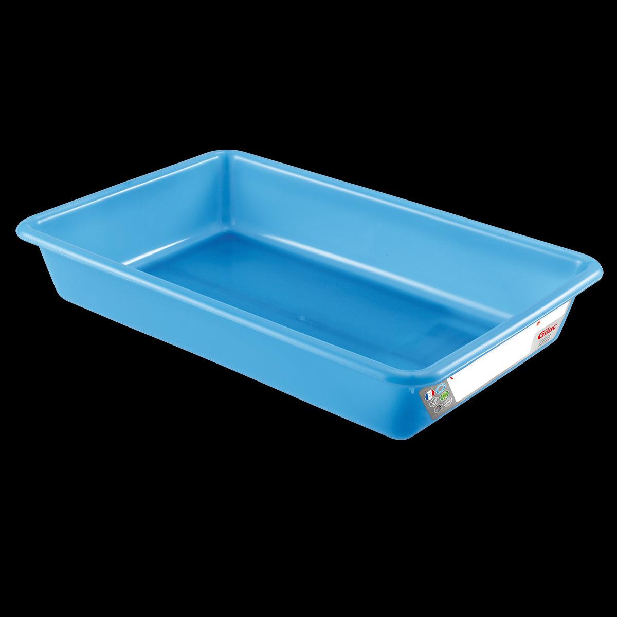 Bac plat 8 L HACCP - bleu - FRANCE CHR