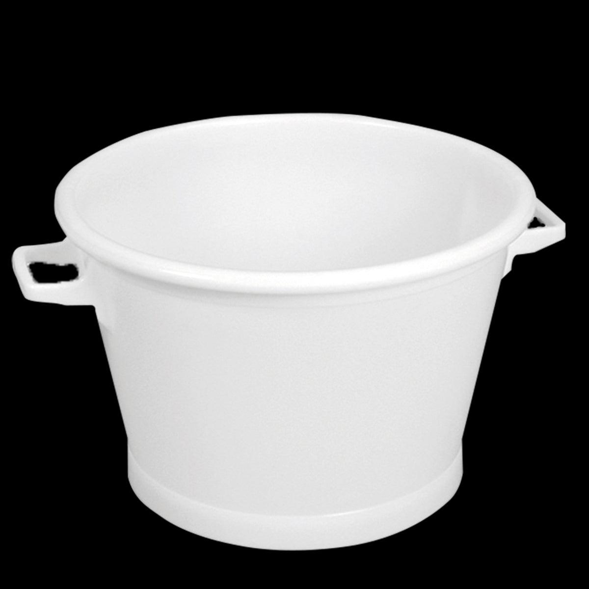 Baquet rond fond renforcé 35 L - blanc - FRANCE CHR