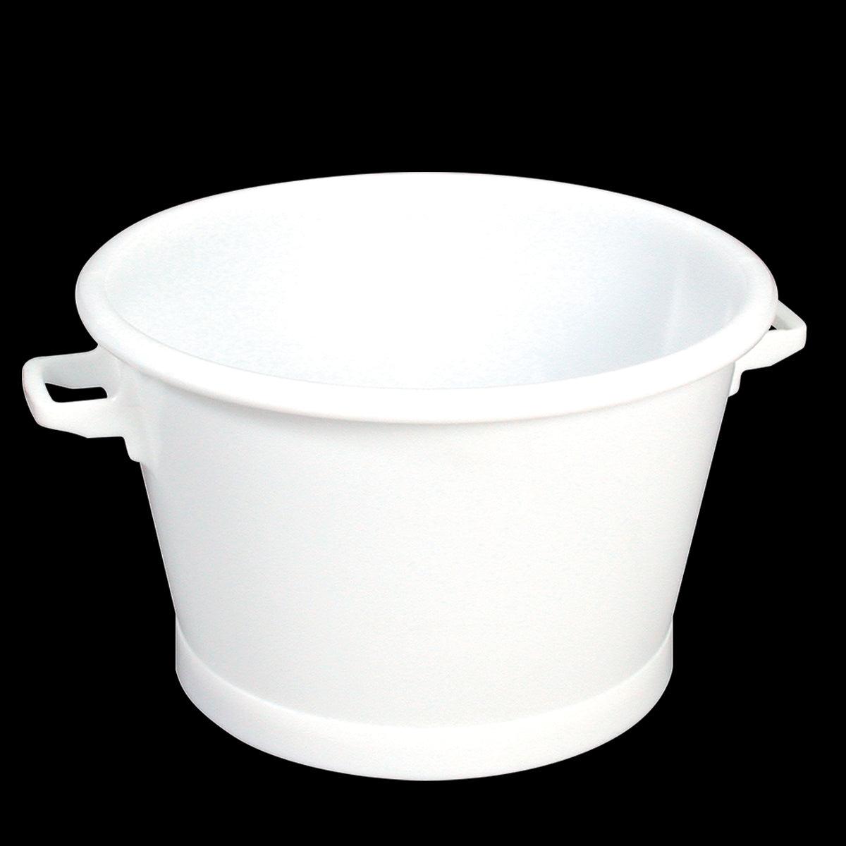 Baquet rond fond renforcé 50 L - blanc - FRANCE CHR