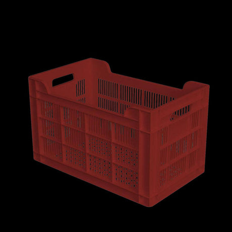 Caisse ajourée 500 x 300 x 300 mm 32 L - brique - FRANCE CHR