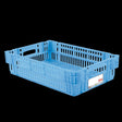 Caisse ajourée empilable emboitable 600 x 400 x 146 mm HACCP - 27 L - bleu - FRANCE CHR