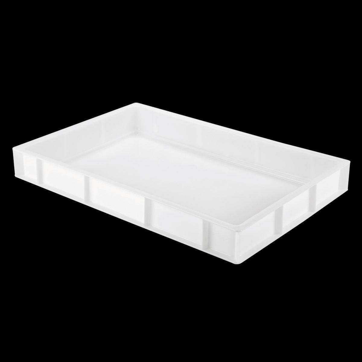 Caisse pleine 600 x 400 x 80 mm 14 L - blanc - FRANCE CHR