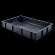 Caisse pleine 600 x 400 x 90 mm 15 L - gris - FRANCE CHR
