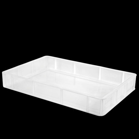 Caisse pleine 600 x 400 x 90 mm 15 L - translucide - FRANCE CHR