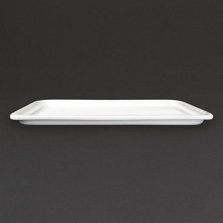 Plat blanc GN 1/1 Olympia Whiteware 30mm - FRANCE CHR