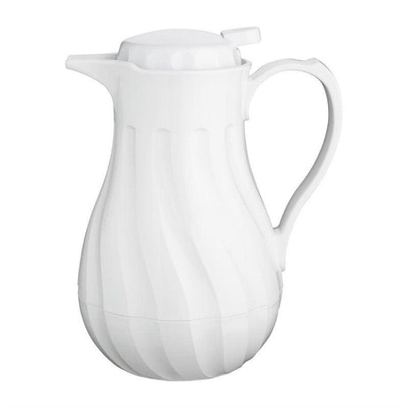 Pichet isotherme torsadé Olympia blanc 1,2 L - FRANCE CHR