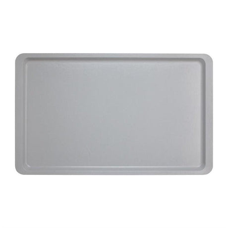 Plateau lisse en polyester Versa Cambro 530 x 325mm gris clair - FRANCE CHR