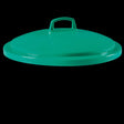 Couvercle avec poignée pour conteneur alimentaire rond HACCP 50 L - vert - FRANCE CHR