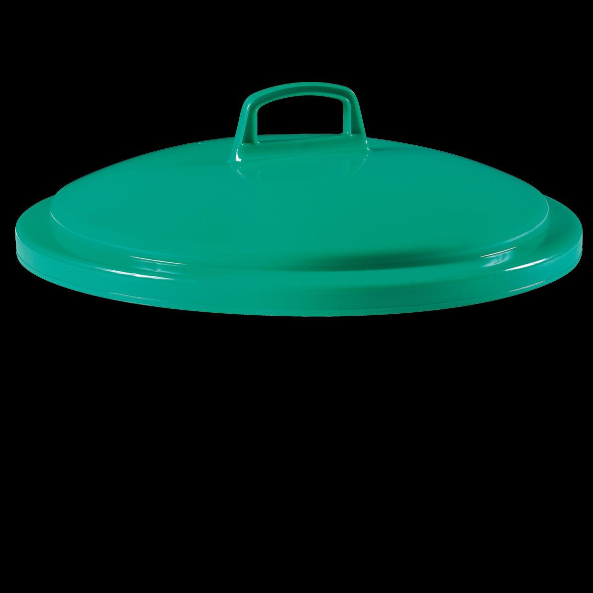 Couvercle avec poignée pour conteneur alimentaire rond HACCP 50 L - vert - FRANCE CHR