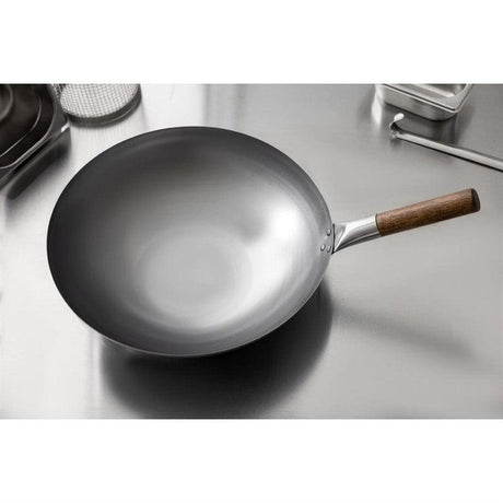 Wok fond hémisphérique Londonwok 38 cm (Ø) - FRANCE CHR