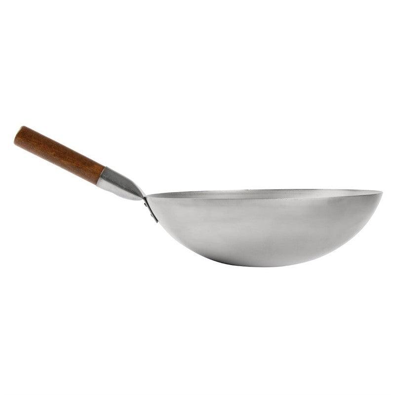 Wok fond hémisphérique Londonwok 38 cm (Ø) - FRANCE CHR