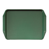 Plateau rectangulaire avec poignées en polypropylène Fast Food Cambro vert 43 cm - FRANCE CHR