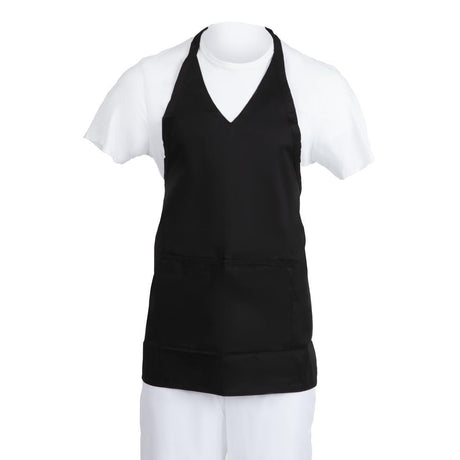 Tablier serveur col en V Whites noir - FRANCE CHR