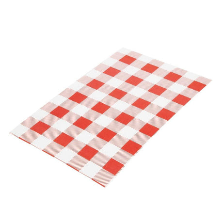 Papier ingraissable vichy rouge 190 x 310mm (lot de 200) - FRANCE CHR