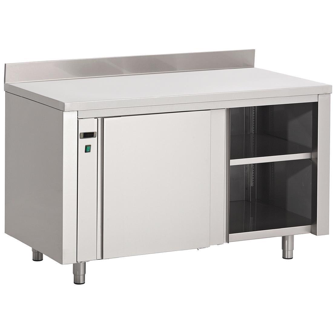 Armoire chauffante inox avec dosseret Gastro M 850x2000x700mm - FRANCE CHR