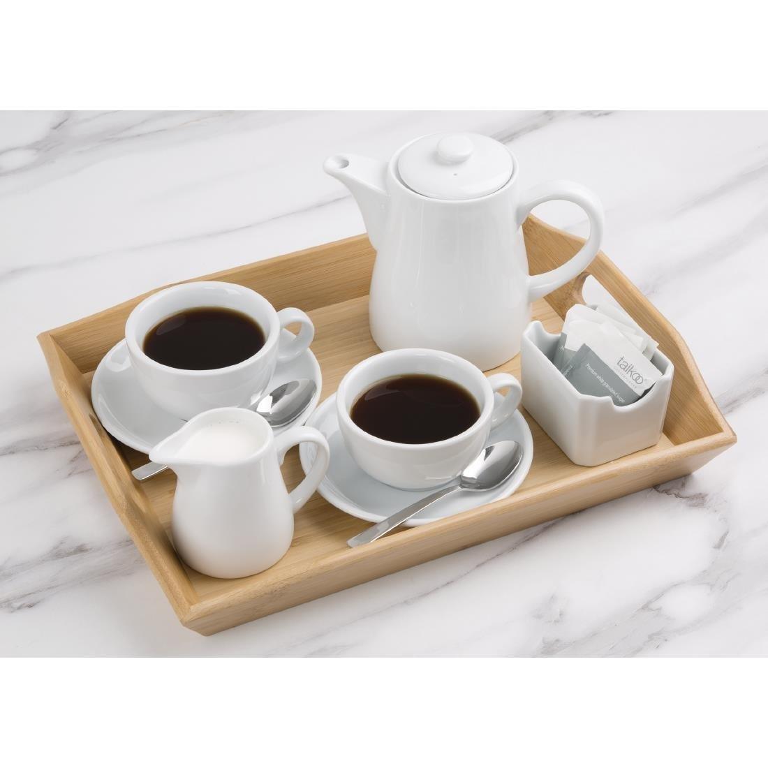 Soucoupes élégantes Olympia Whiteware 148mm (Lot de 12) - FRANCE CHR